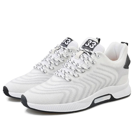 Amay Plus Size 46 Men Sneakers Elevator Shoes Summer Mesh Breathable Heightening Shoes Man Invisiable Increased 6CM Taller Shoes
