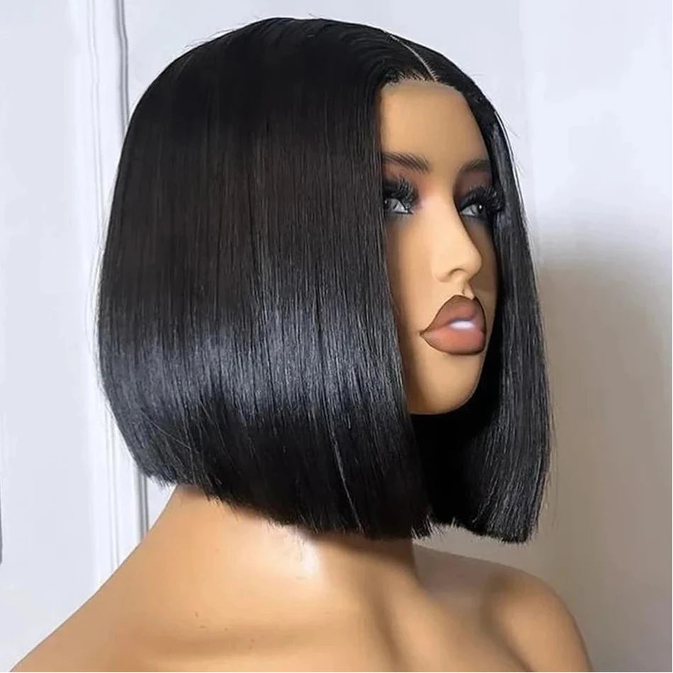 Maxy 13X4 Glueless Wig Human Hair Ready to Wear Pre-Cut Lace Wear And Go Glueless Wigs Straight Lace Front Human Hair Wig For Women