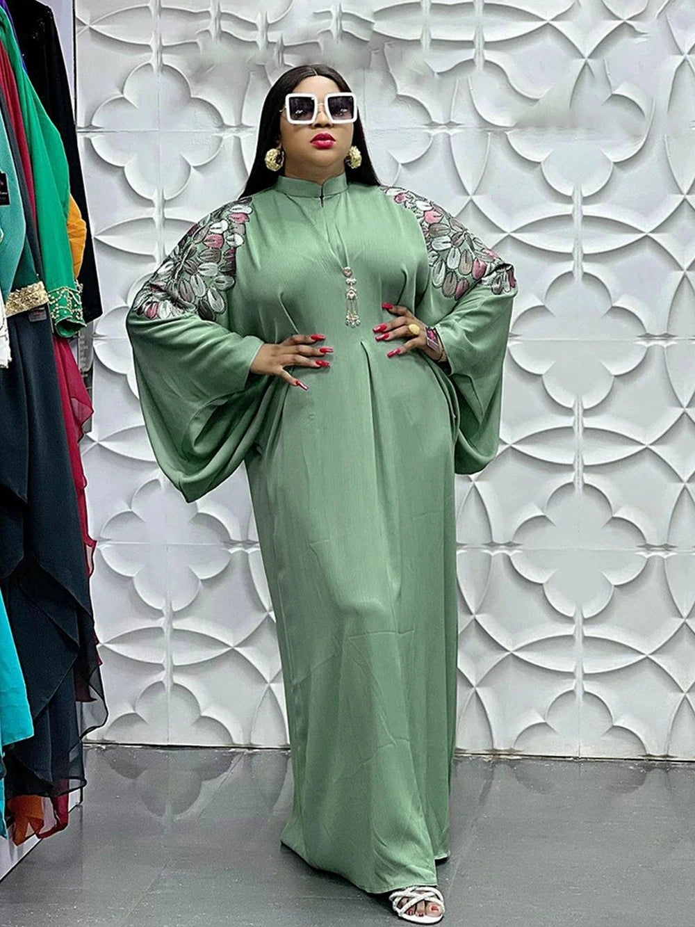 Amay Dresses for Women Plus Size Clothes Dashiki Ankara Turkey Outfits Gown Elegant Muslim Wedding Party Long Dress