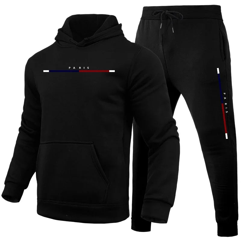 Maxy Sports Outdoors Hot Sales Men Two Piece Set Daily Men's Tracksuit Comfortable Hooded Sportswear Man Fashion Suits Jogging Simple