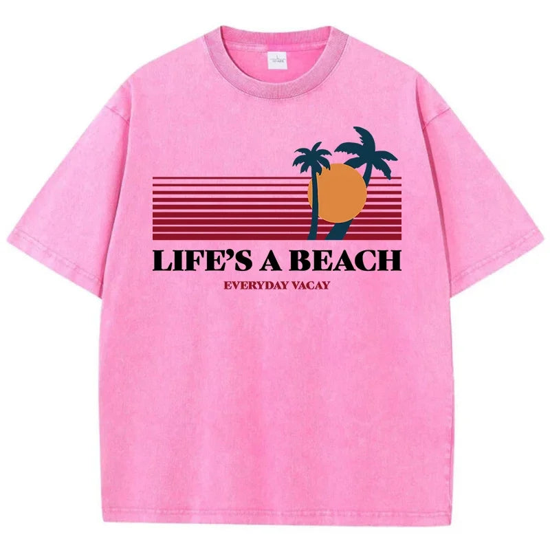 Macy Life'S A Bea Evertday Vacay Printed T Shirts Femme Chic S-Xxxl T-Shirts Design Casual Tee Shirt Senior Street Short Sleeve