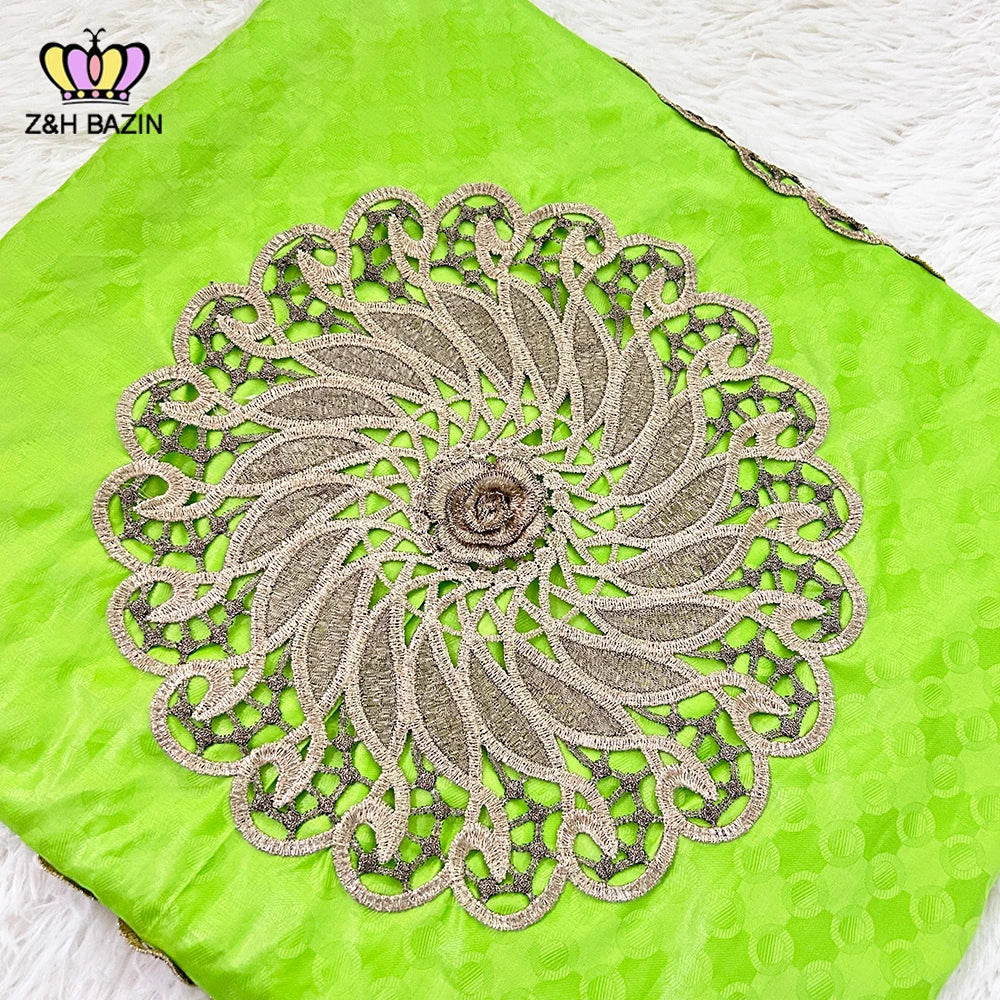 Maxy Newest African Dresses For Women Turkey Designer Bazin Riche Long Dresses Dashiki Robe Wedding Gowns Green Basin Clothing