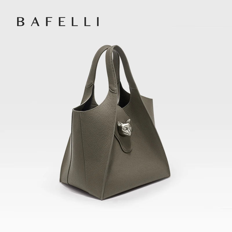 Maxy BAFELLI WOMEN'S HANDBAG TOTE TRAVEL BAGS GENUINE LEATHER CASUAL FASHION LUXURY BRAND UNISEX PURSE BUSINESS STYLISH DESIGNER