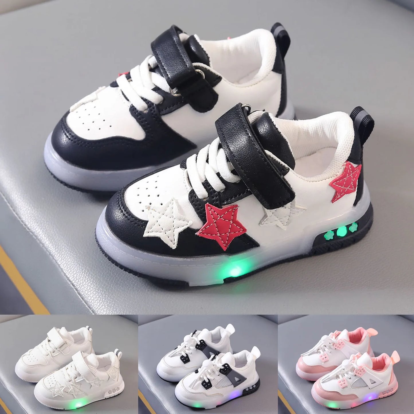 Maxy Led Light Up Shoes For Girls Toddler Walking Shoes Girls Kids Children Baby Casual Shoes Flat Bottom Comfortable Wear Hot Sale