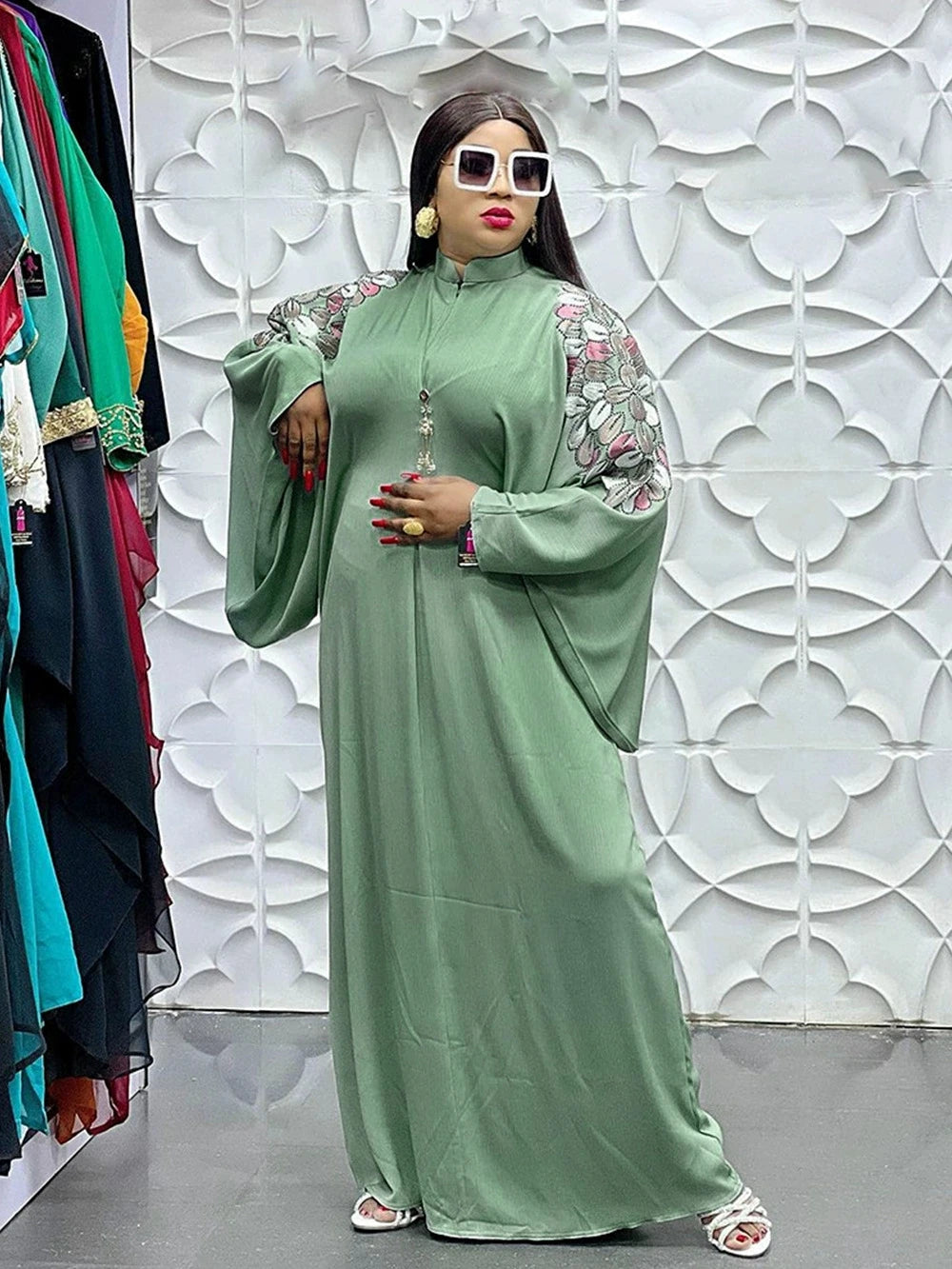 Amay Dresses for Women Plus Size Clothes Dashiki Ankara Turkey Outfits Gown Elegant Muslim Wedding Party Long Dress