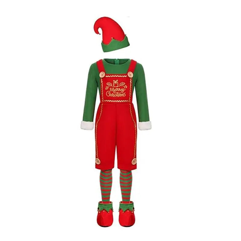 Kid & Adult Christmas christmas Elf Boys Girls Cosplay Family Match Carnival Party Santa Claus Children Costume