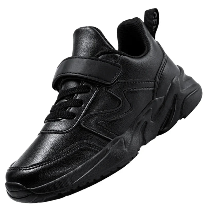 Visco Leather Breathable Children's Sneakers Shoes Autumn New Mesh Kids Baby Sport Black White Toddler Girls Boys Casual Running