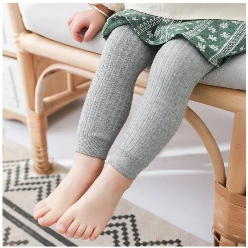 Babs Spring Autumn Baby Pants Newborn Girls Leggings Soild Color Cotton Pants Kids Children Leggings 0-6 Years Baby Girl Socks