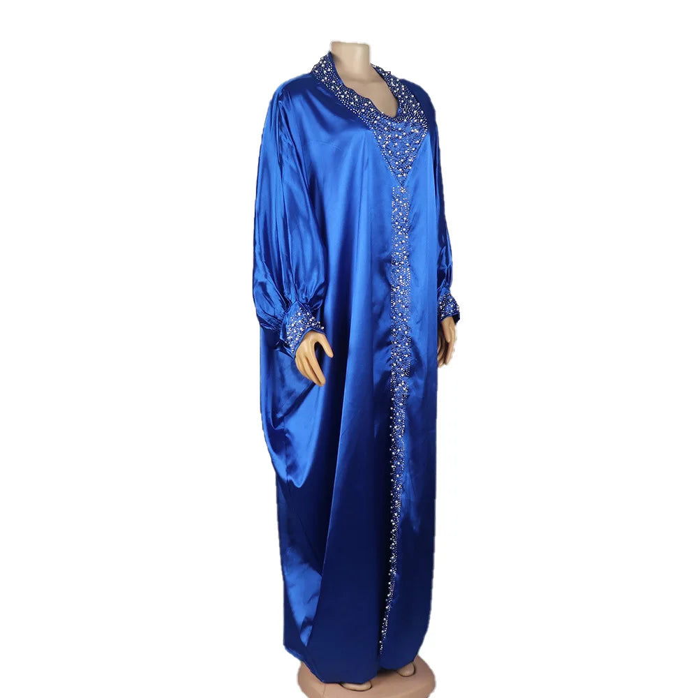 Amay Plus Size Dresses For Women Dubai African Abayas Wedding Party Long Sleeve Robe Turkey Wears Boubou Femme Style Africain