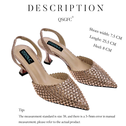 New Maxy Design Simple and Elegant Colorful Rhinestones Rainbow Color Women's Shoes and Party Wedding Bags