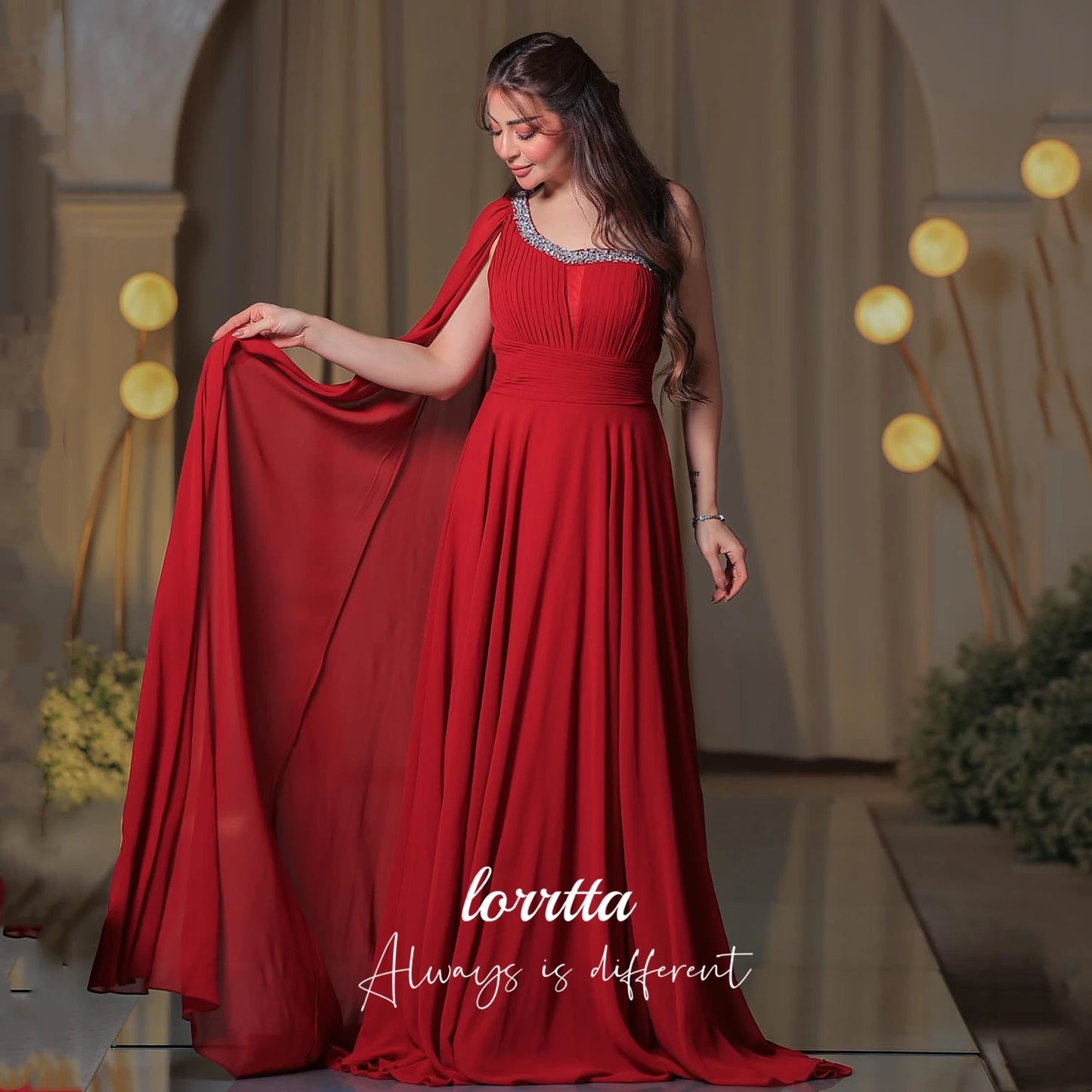 Lorrtta Customized Women Evening Dress for Wedding Guest Elegant Party Dresses Special Occasion Dress Ball Gowns فساتين سهرة