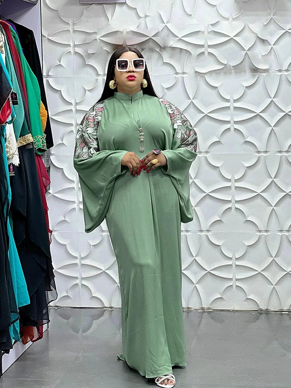 Amay Dresses for Women Plus Size Clothes Dashiki Ankara Turkey Outfits Gown Elegant Muslim Wedding Party Long Dress