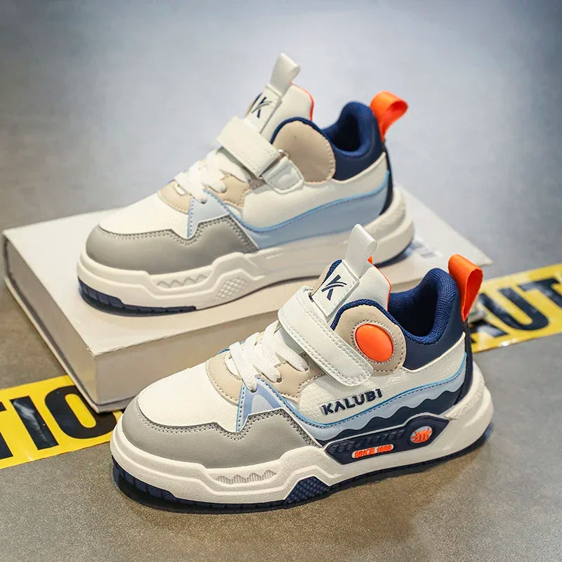 Maxy Children's Sneakers Kids Fashion Design White Non-slip Casual Shoes for Boys Girls Hook Breathable Trainers Toddler Outdoor Shoe