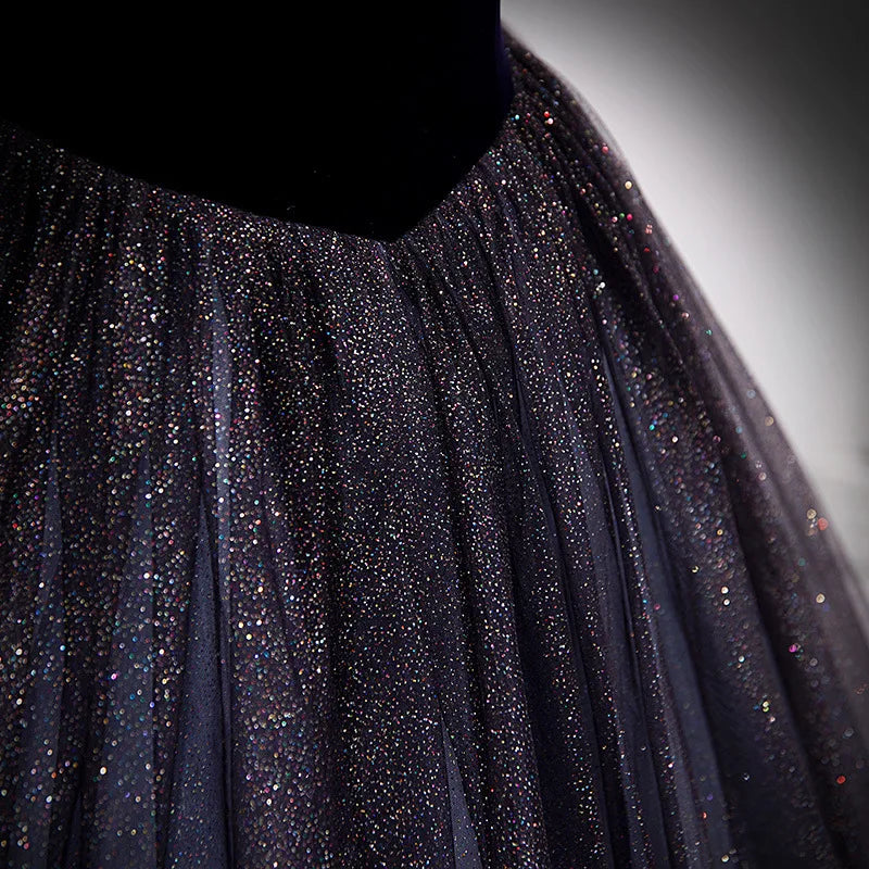 Maxy New Women's Mesh Banquet Evening Dress Fashionable Slimming Annual Meeting Puffy Skirt Solo Vocal Art Exam Dress