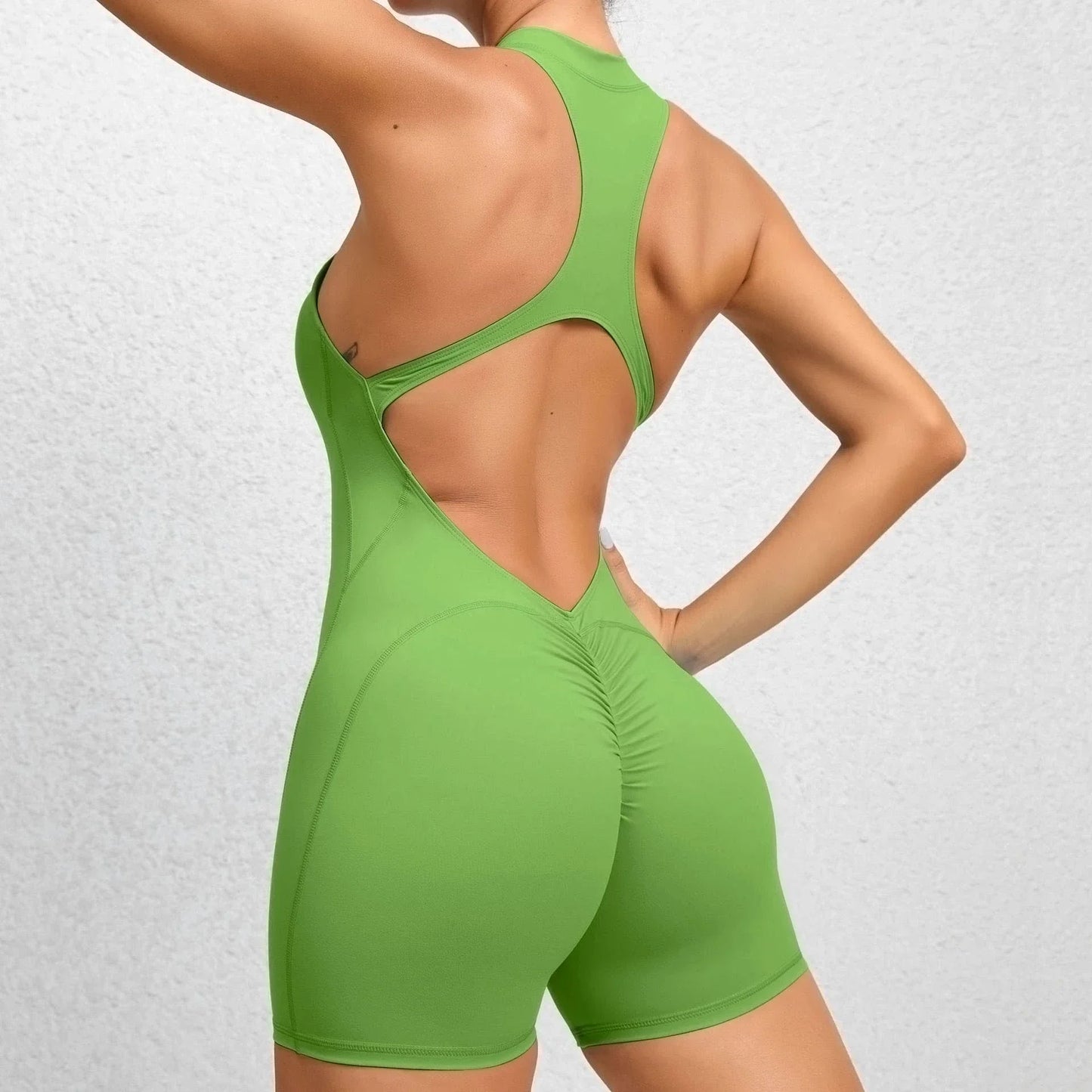 Seamless Yoga Set Jumpsuits One-Piece Zipper Sports Fitness Female Gym Fitness Beauty Back Running Training Tracksuits for Women