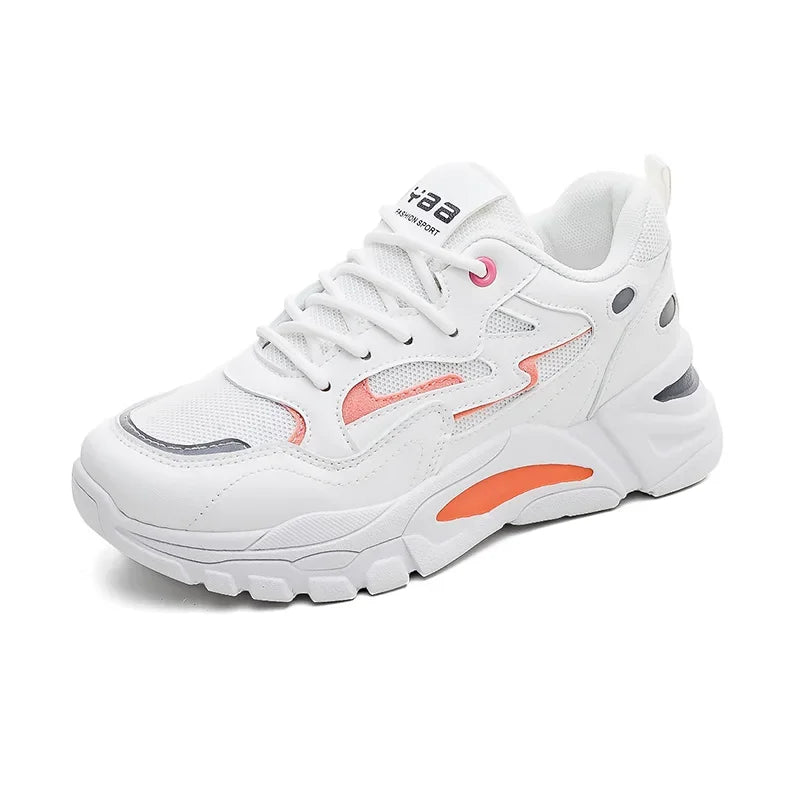 Maxy Womans Sneakers Orange Casual Cute Footwear Shoes Boot Sports Snekaers Cheapest Hand Made Runner Resale Vintage New In