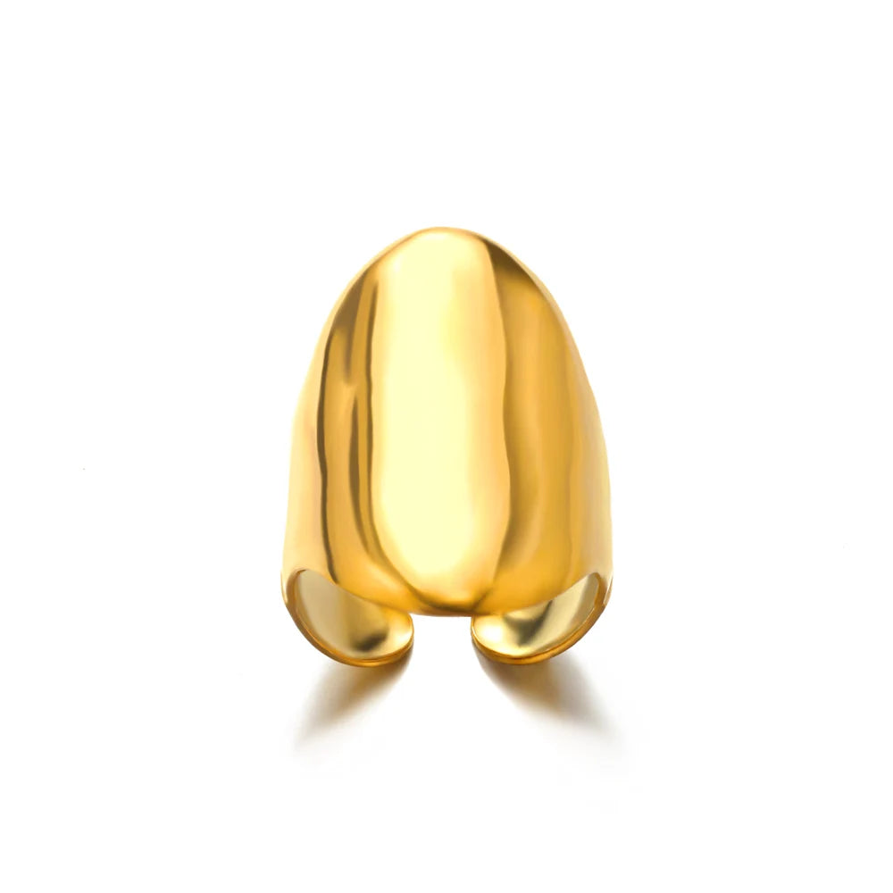 Maxy 316L Stainless Steel Rings for Women Gold Color Never Fade Luxury Classic rings wedding couple rings Jewelry Free Shipping