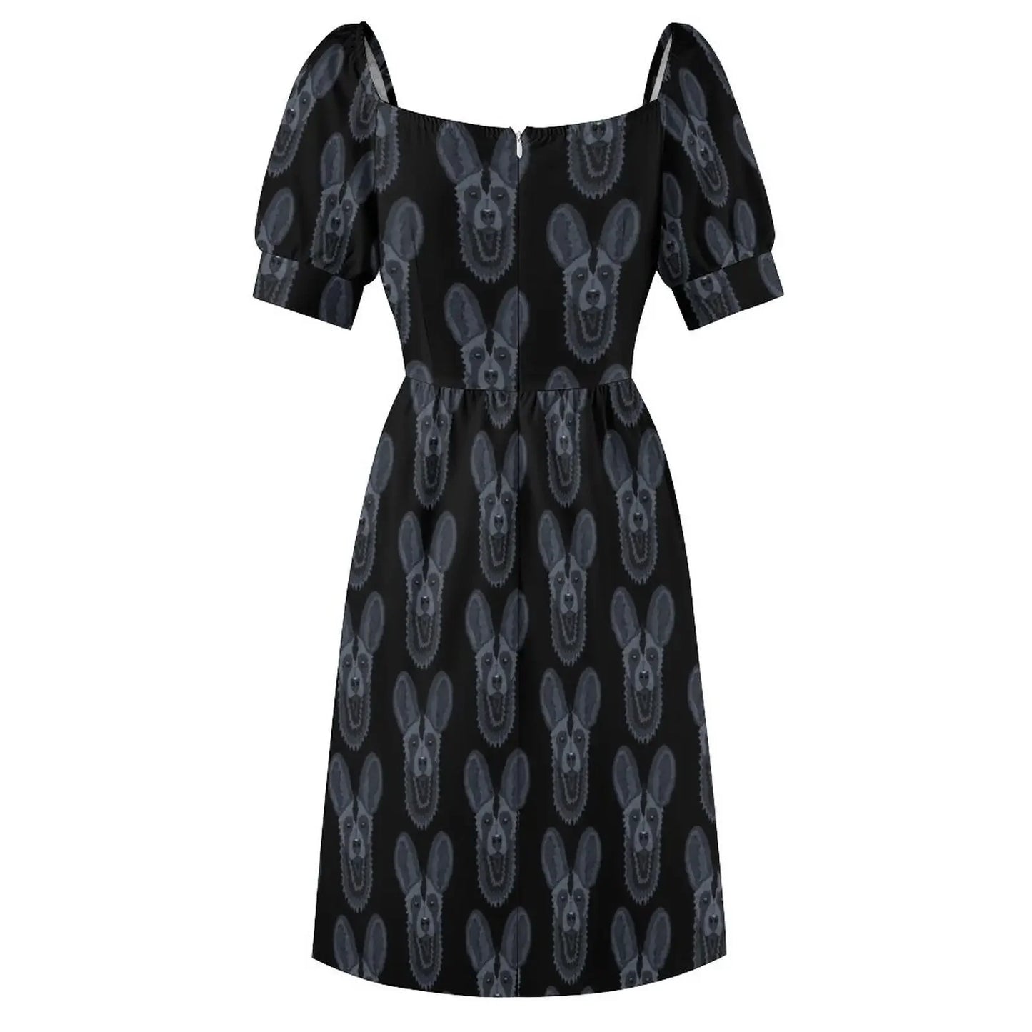 Amay Wild Dog - Blue Short-Sleeved Dress summer outfits for women chic and elegant evening dress