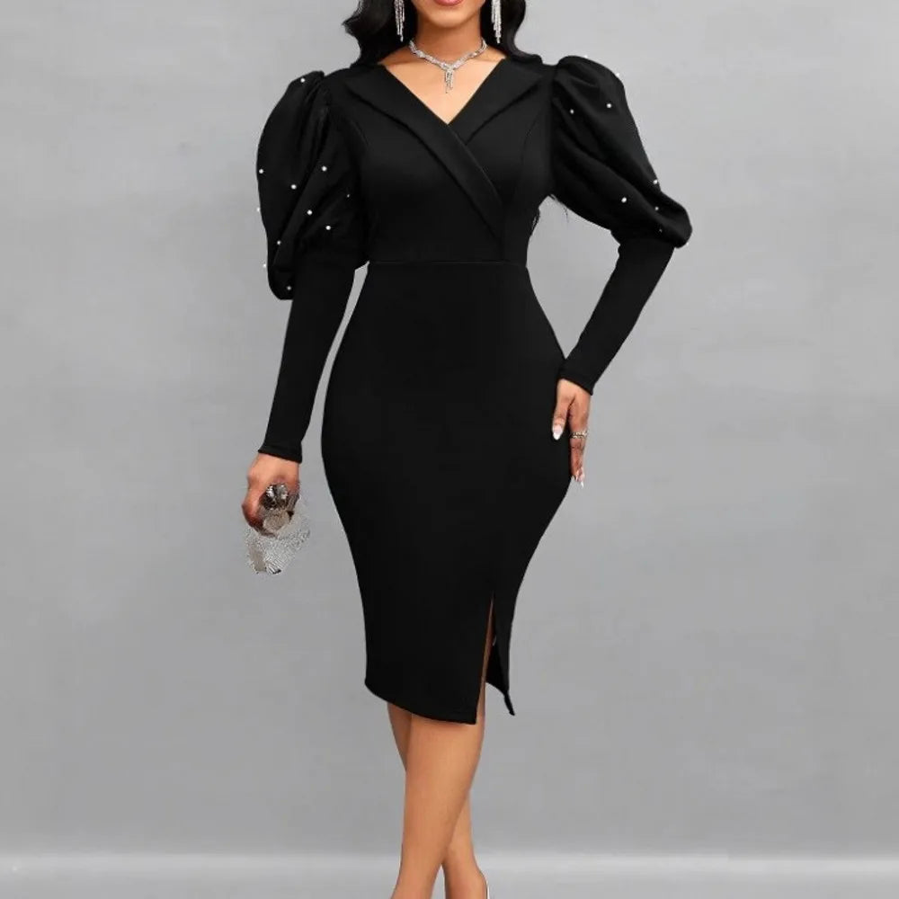 Amay Dresses for Women Elegant Polyester New Muslim Fashion Abayas Dashiki Robe Kaftan Midi Dress Turkish Africa