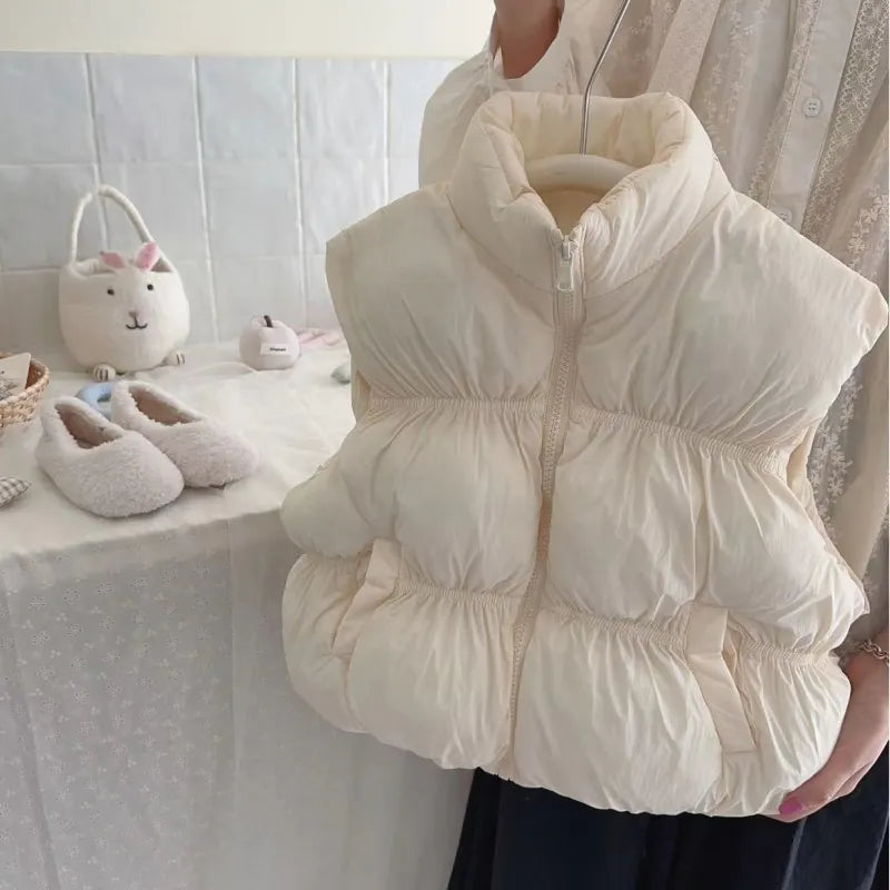 Maxy Girl Boy Cotton Padded Waistcoat Infant Toddler Child Winter Spring Autumn Vest Solid Outwear Warm Baby Clothes 1-7Y