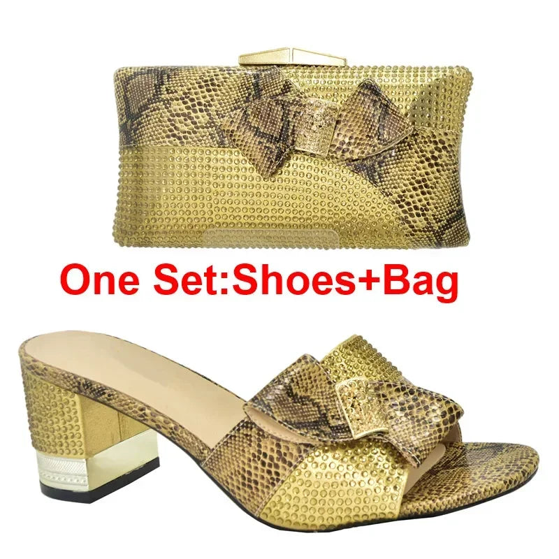 Momsey Latest Wedding Shoes for Women Bride Shoe and Bag Set for Party in Women Plus Size Women Shoes 43 Wedding Shoes Bride