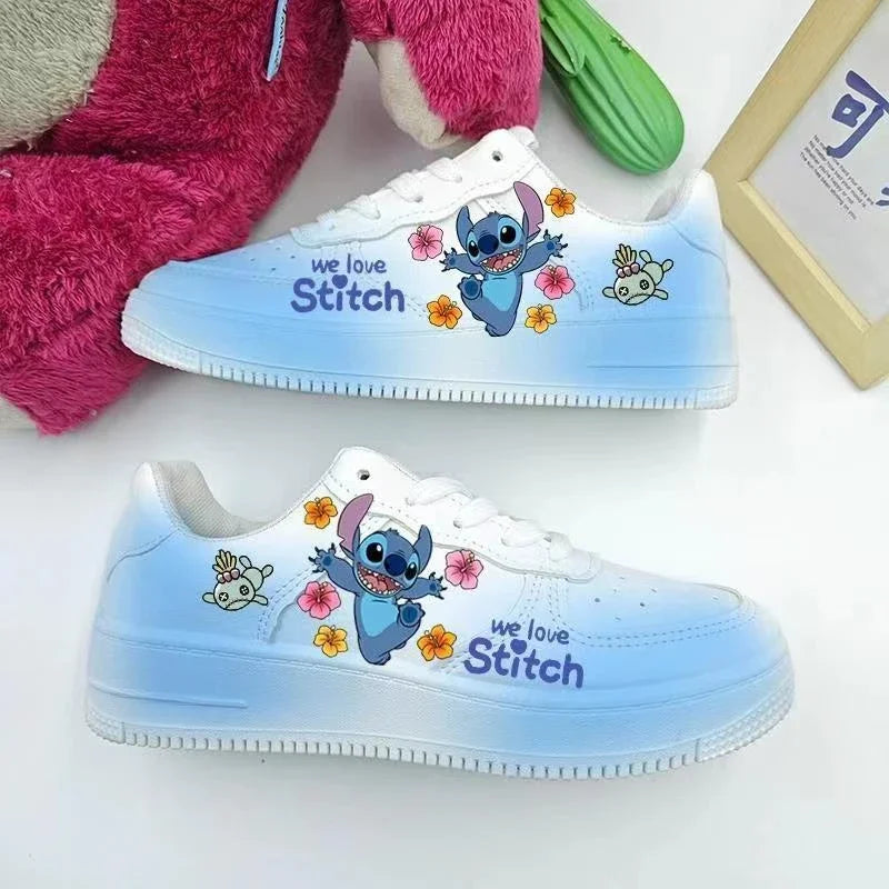 Maxy New Disney cartoon Stitch cute Casual shoes soft sports shoes for girlfriend gift EU size 35-44