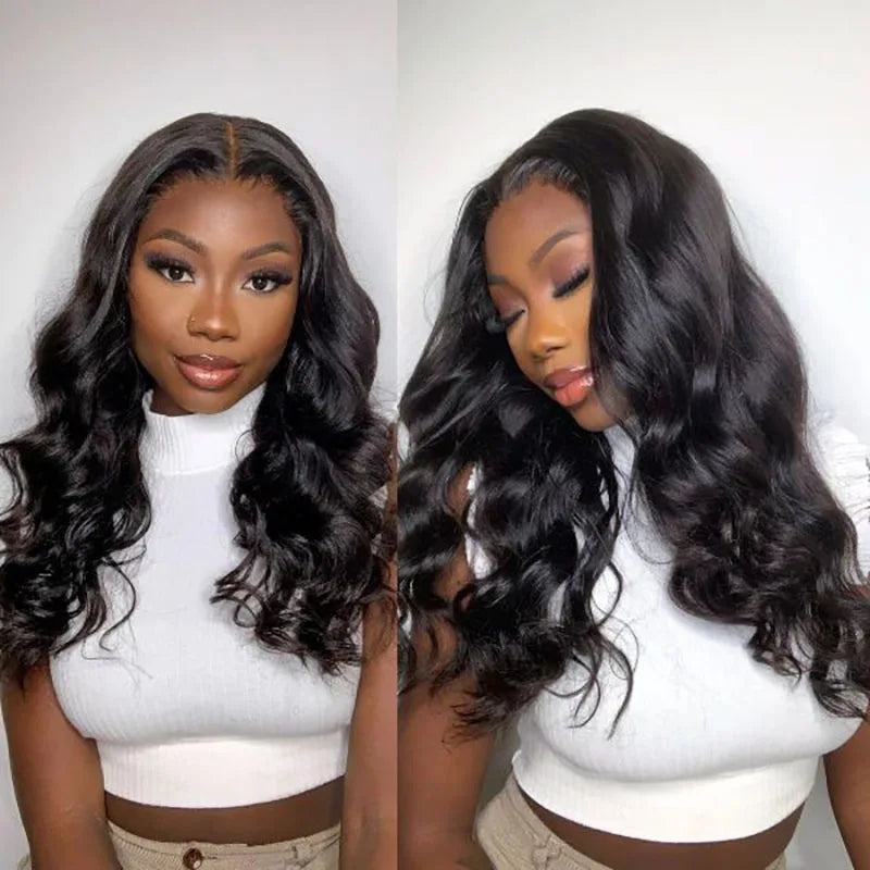 Maxy Ocean Wave Wig Wear And Go Wig Glueless Body Wave Human Hair Wigs 6x4 Lace Front Wig Pre Cut PrePlucked Remy Hair For Women