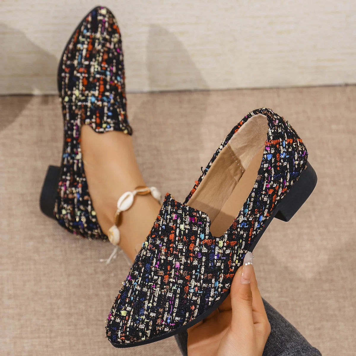 Maxy New Fashion Comfortable Elegant Pumps Casual Women Shoes with Thick Heel and Pointed Toe Designer Shoes Women Mary Jane Shoes