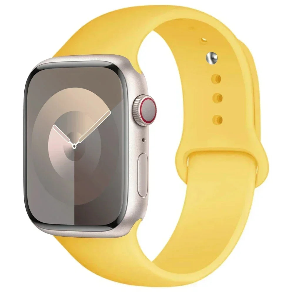 Maxy Silicone Band For Apple Watch strap 44mm 45mm 40mm 41mm 42-46mm sport bracelet iwatch series 8 7 6 5 4 9 10 11 SE-Ultra 2/3 49mm