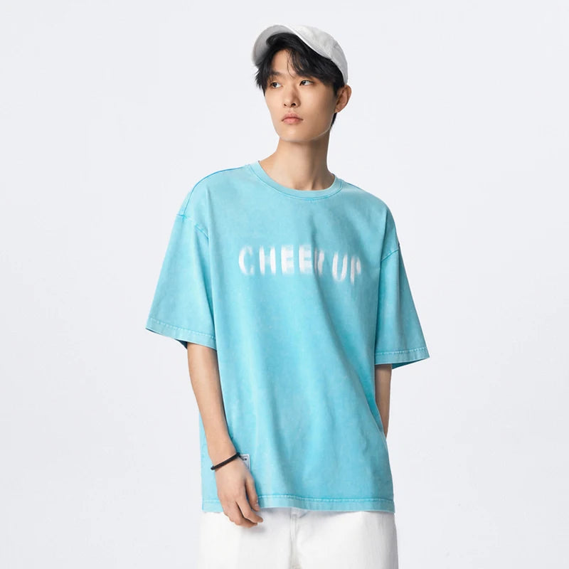 Semir 2023 Men T-shirt Spring New Comfortable Skin-friendly Breathable Top Letter Printing Short-sleeved T-shirt for Men