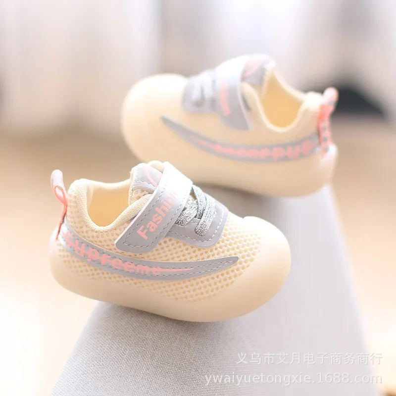 Maxy Boy Toddler Shoes Spring and Autumn New Soft Bottom Non-Slip Baby Mesh Shoes Baotou Toddler Girl Sneakers  Kids Shoes