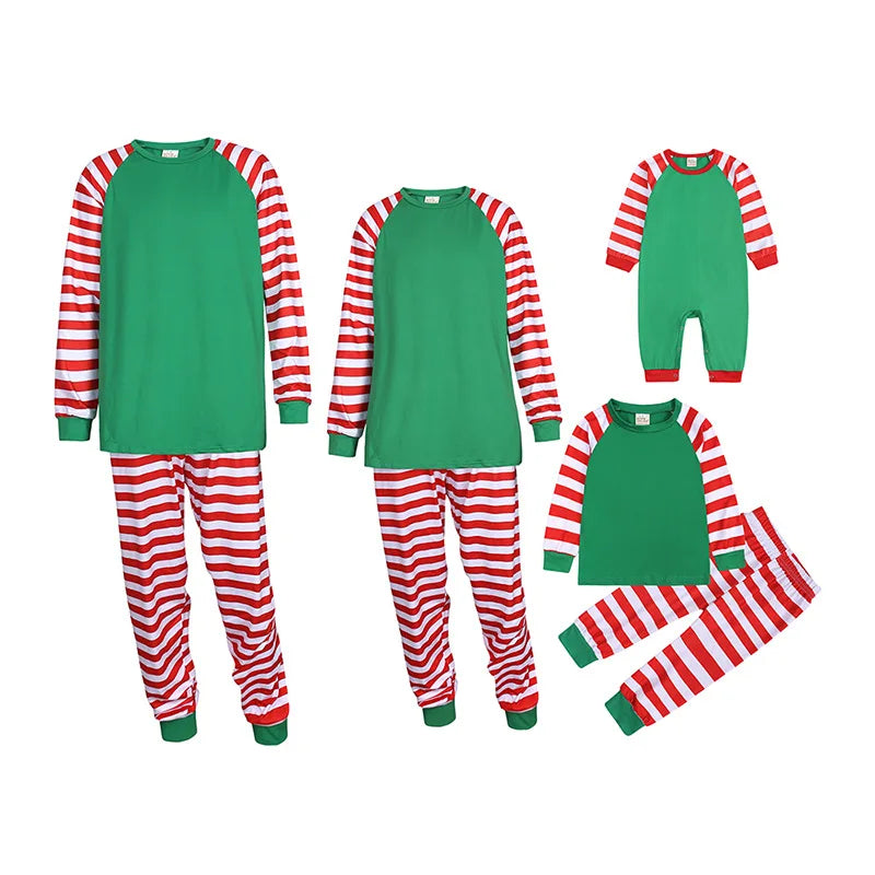 Christmas Pajamas Family Mother Kids Child Family Look Matching Outfits Suits Father Son Baby New Born Clothes Sets Tops+Pants