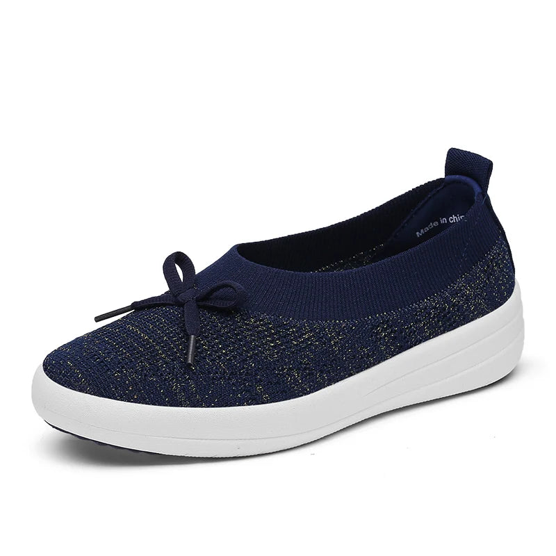 Maxy Women Flats Shoes Casual Mesh Sneakers Fashion Loafers Mesh Shoe Summer Breathable Tenis Comfortable Walk Sneaker For Female