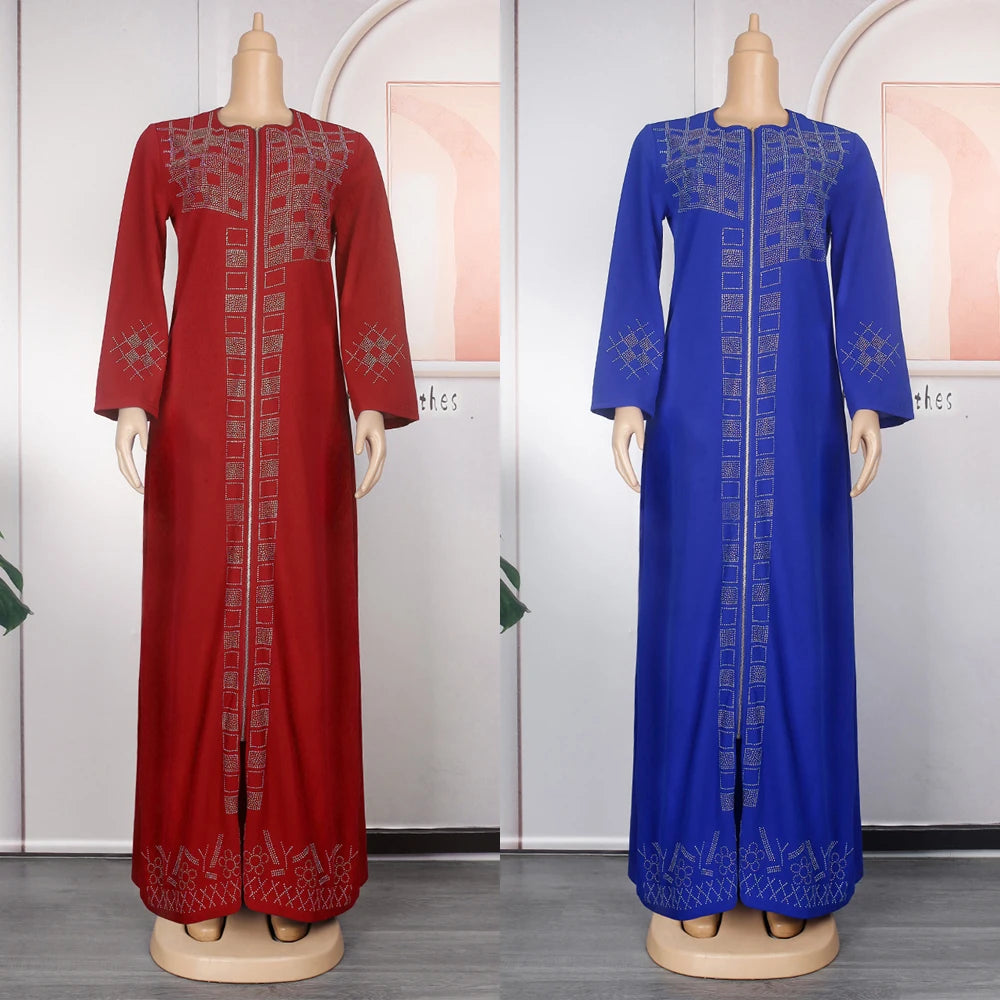 Amay Plus Size Elegant Dresses For Women Party Wedding Dubai Turkey Wears Muslim Fashion Abayas Islamic Clothing Maxy Robe