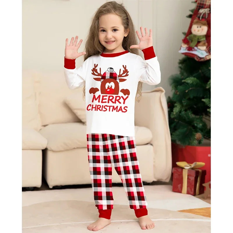 Father Mother Kids Max Clothes Pajamas Fashion Family Christmas Xmas Matching Pajamas Set Mom Daughter Son Sleepwear Look Outfits