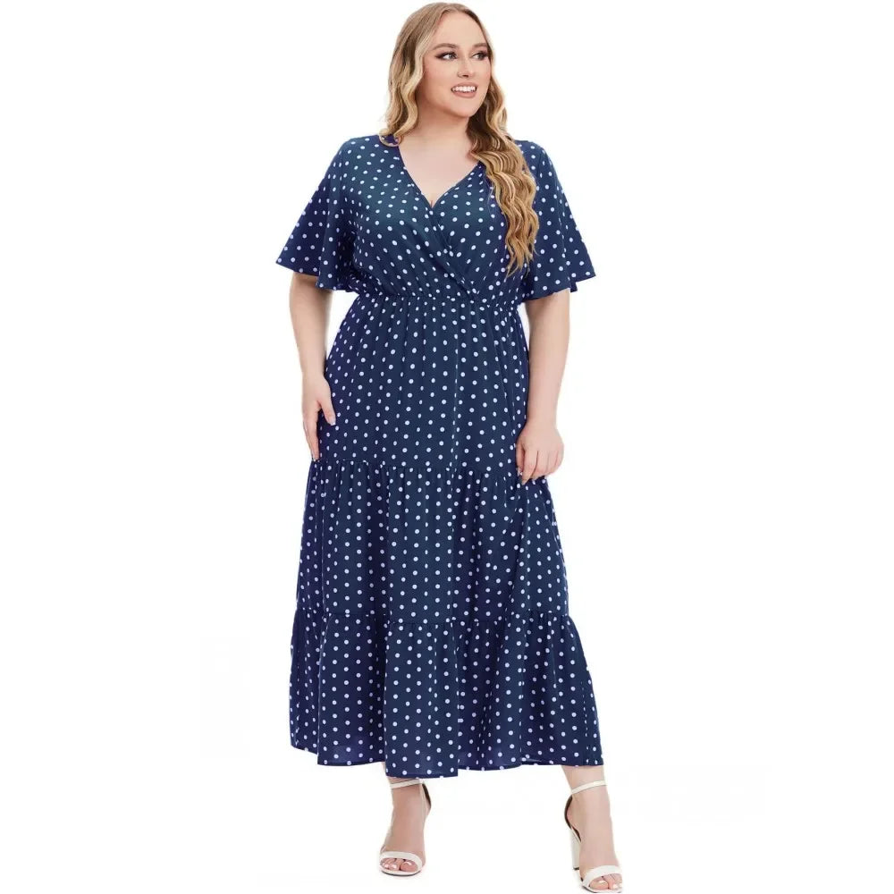 Maxy New Party 4XL 5XL Plus Size Dresses For Women Dashiki Ankara Evening Gown Elegant Turkey Outfit Robe Africa Clothes