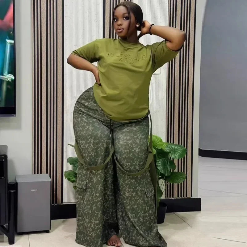 Amay 2 Piece Women Sets Dashiki New Arrival Summer Autumn Matching Sets Two Pieces Sets Top Pants Suits Outfits Clothing