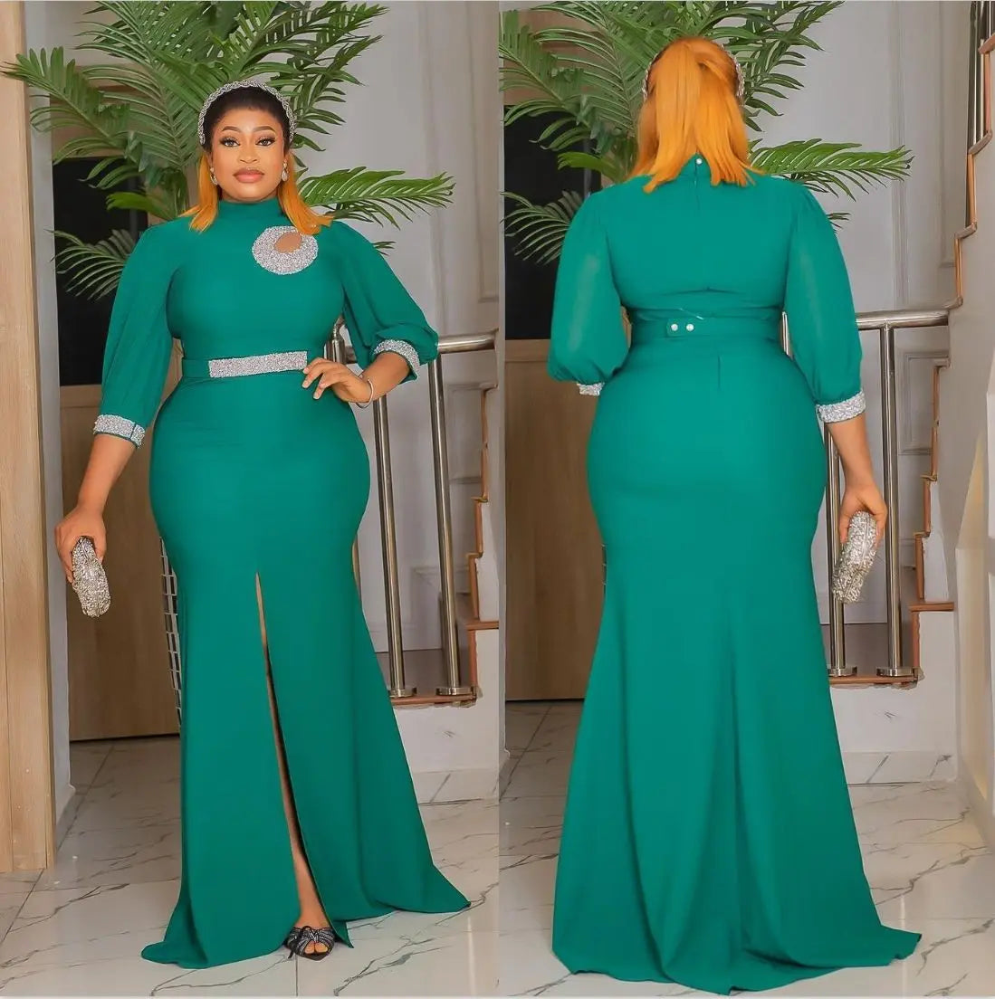 Maxy Elegant Plus Size Party Dresses for Women Sexy Bodycon Maxy Long Dress Fashion Wedding Evening Gowns Ankara Outfit
