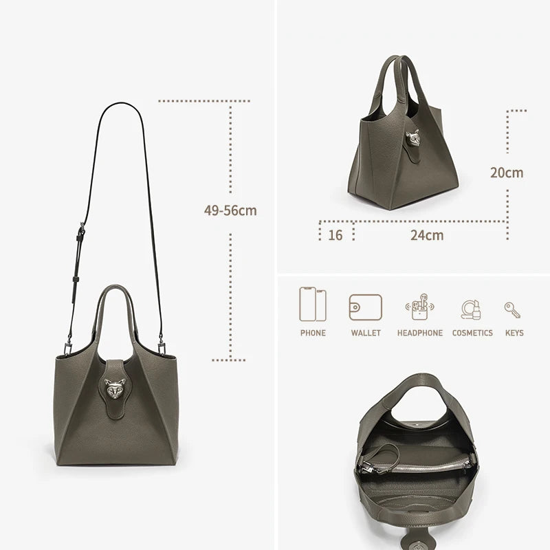 Maxy BAFELLI WOMEN'S HANDBAG TOTE TRAVEL BAGS GENUINE LEATHER CASUAL FASHION LUXURY BRAND UNISEX PURSE BUSINESS STYLISH DESIGNER
