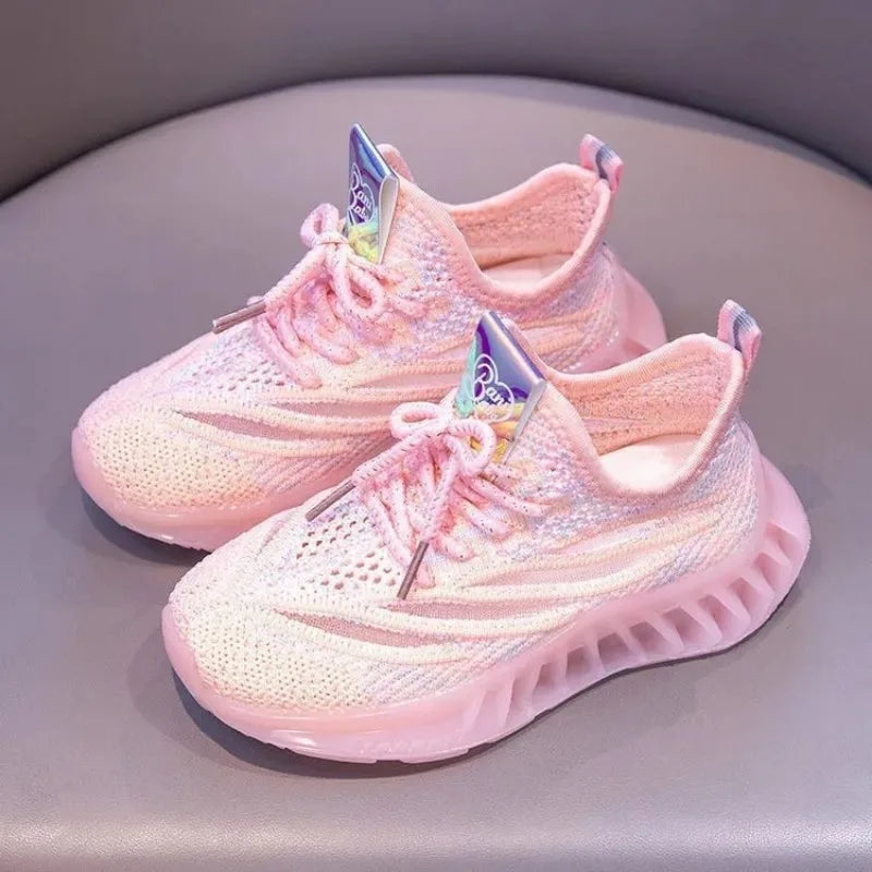 Visco 2024 Spring/Autumn Baby Shoes Breathable Knitting Infant Shoes Soft Sole Toddler Boys Girls Shoes Children Sneakers