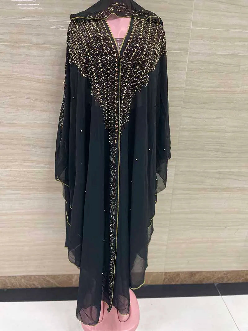 Amay Fashion African Sequined Dress Women Elegant Traditional Gown Gown Ladies Wedding Dress Women's Party Dress Muslim Dress