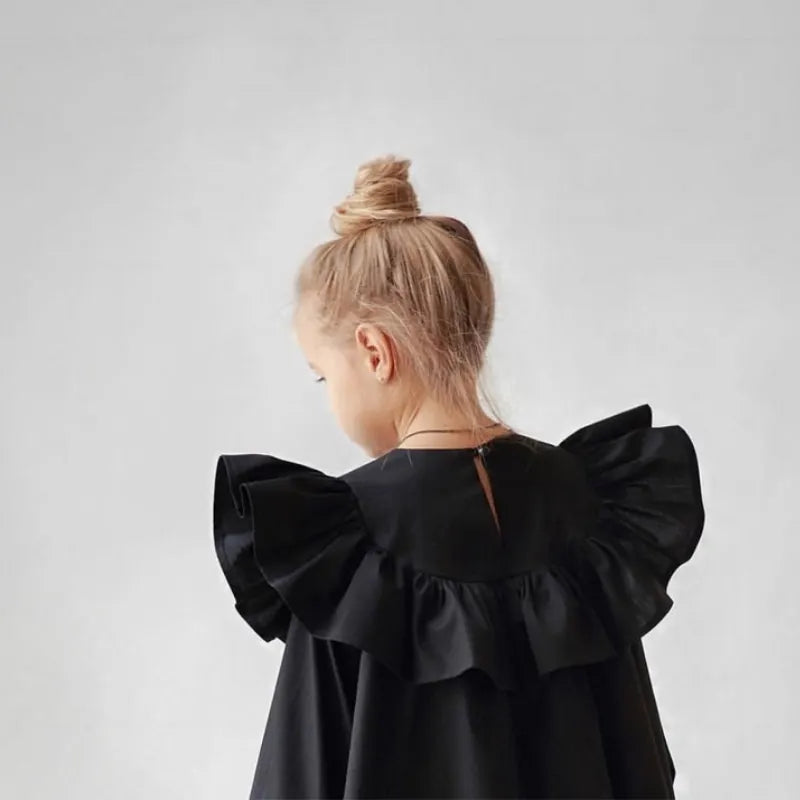 Maxy Baby Girl Cotton Princess Ruffle Dress Long Sleeve Spring Autumn Infant Toddler Girl Vestido High Quality Baby Clothes 2-10Y
