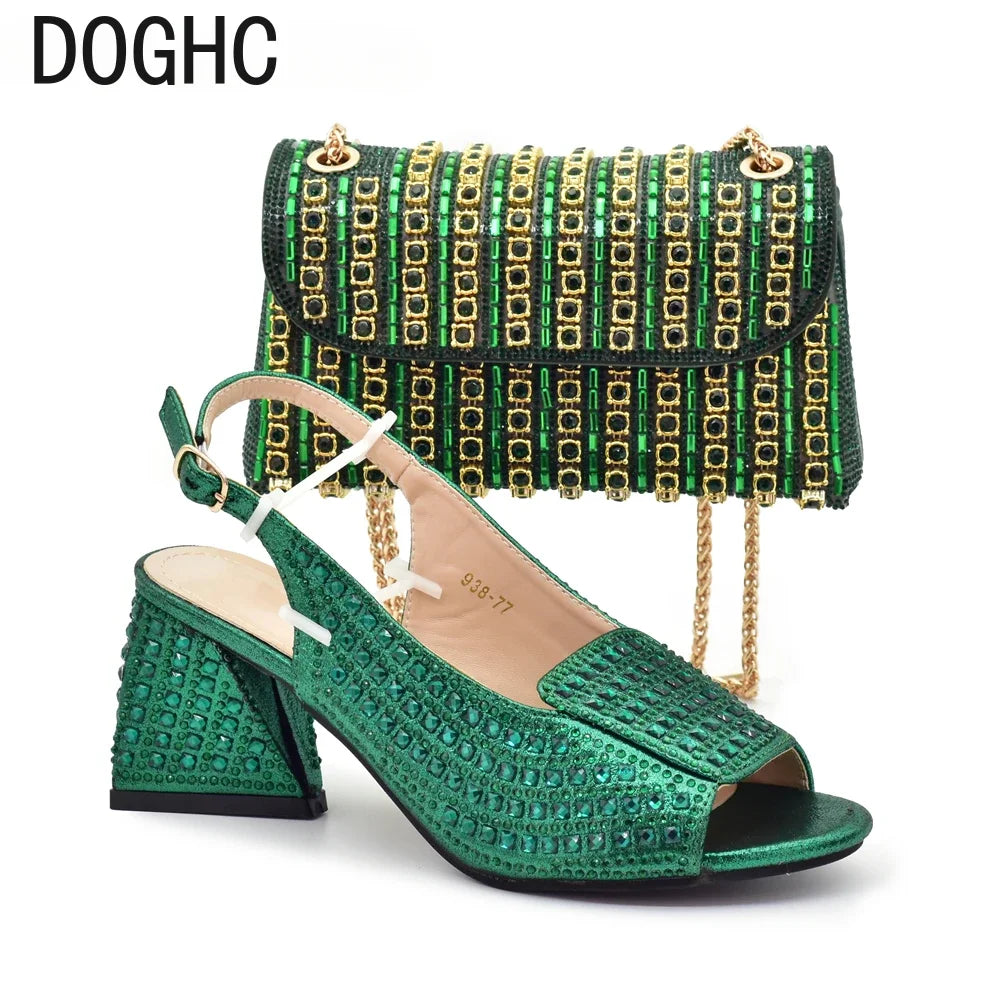 Maxy New Arrival Italian Shoe and Bag Set for Party in Women Bag and Shoes Sets for Women 2024 Luxury Wedding Shoes Woman Bride