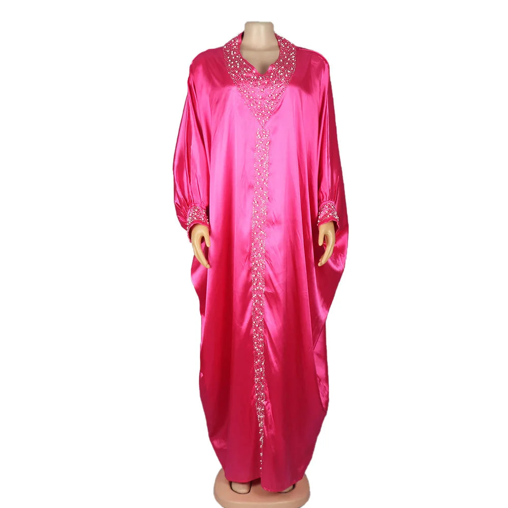 Amay Plus Size Dresses For Women Dubai African Abayas Wedding Party Long Sleeve Robe Turkey Wears Boubou Femme Style Africain