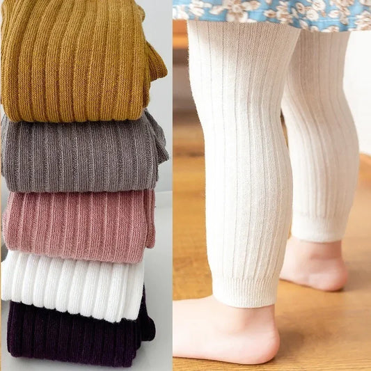 Babs Spring Autumn Baby Pants Newborn Girls Leggings Soild Color Cotton Pants Kids Children Leggings 0-6 Years Baby Girl Socks