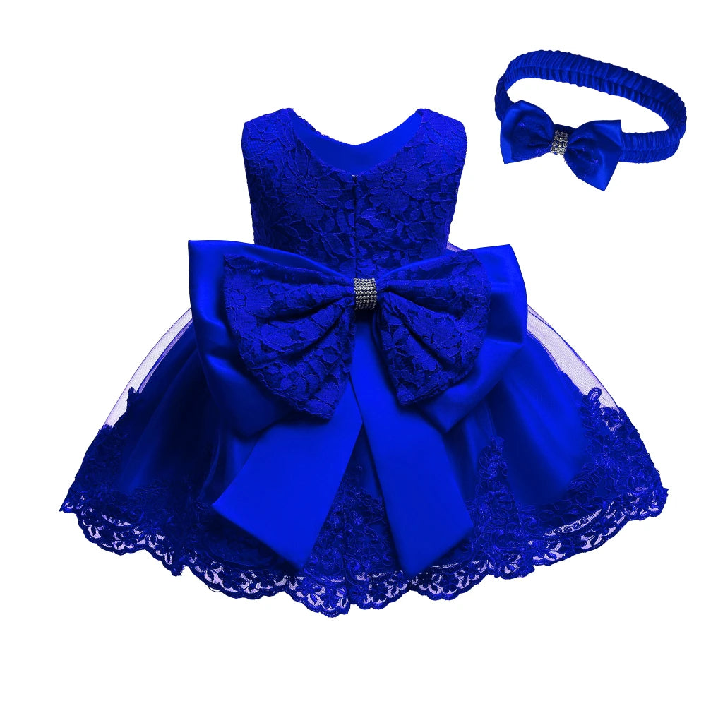 Maxy Hot Selling 0-5 Years Girl Dress Red Princess Party Dresses For Baby 1 year Girls Toddler Christening Gown Newborn Kids Clothes