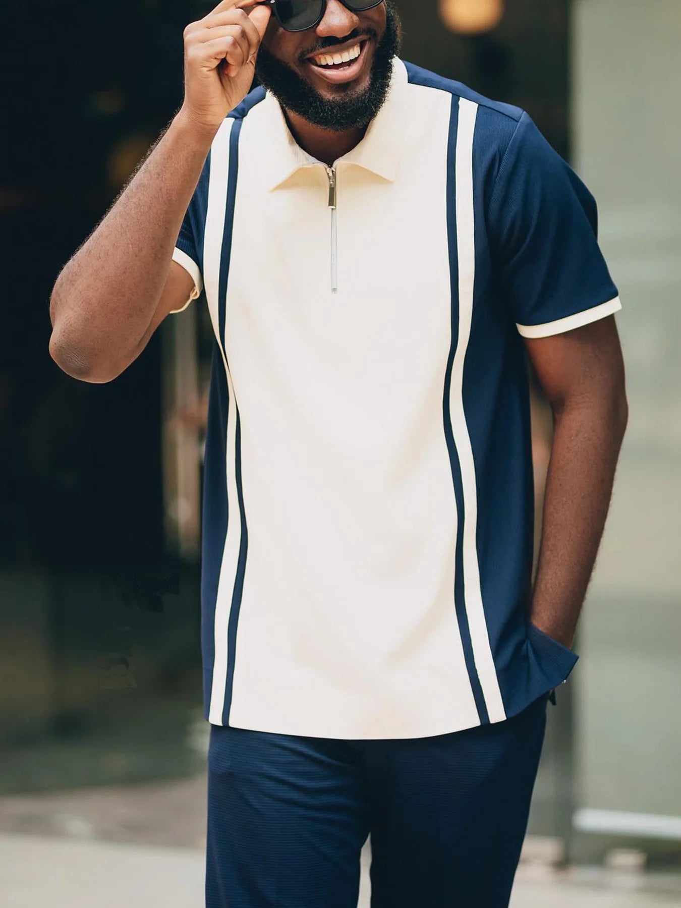 Amay Men Traditional Summer Outfit New in Sportswear Tracksuit Printed T-Shirts Clothes Set Fashion Sports Pant Clothing Suit