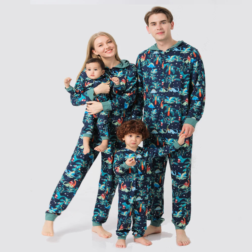 Maxy Christmas Deer Pajamas Set Cartoon Family Matching Outfits Father Mother Children Baby Sleepwear Xmas Mommy and Me Pj's Clothes