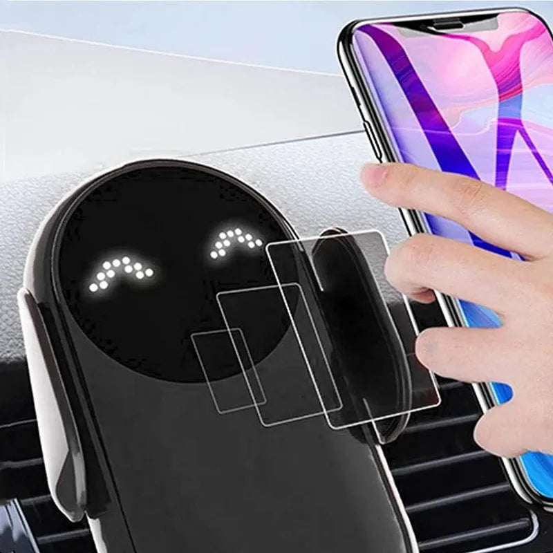 Maxy Wireless Charger Car Mount for Air Vent Mount Car Phone Holder Rotating Intelligent Infrared Fast Wireless Charging Charger