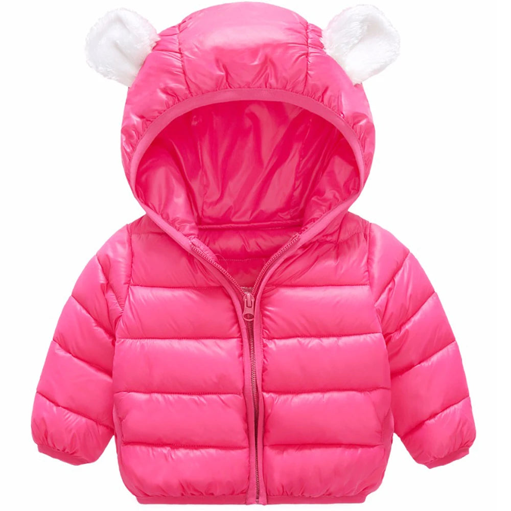 Toddler Kids Autumn Winter Baby Boys Girls Jackets Coats Outerwear Hooded Down Jacket Clothes Parkas Children Cothing